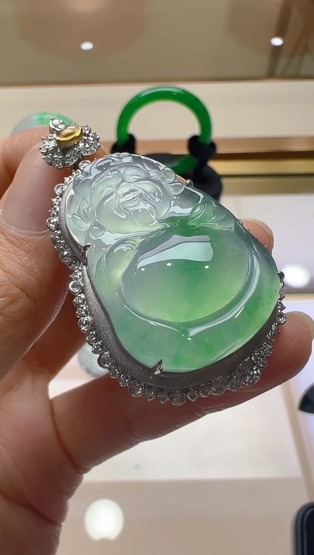 【闪购商品】翡翠吊坠(不含链)18K金镶嵌多样性团购发一件