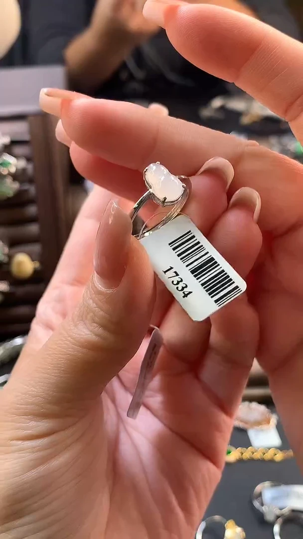 颈饰银S925镶嵌翡翠糖*净货17334