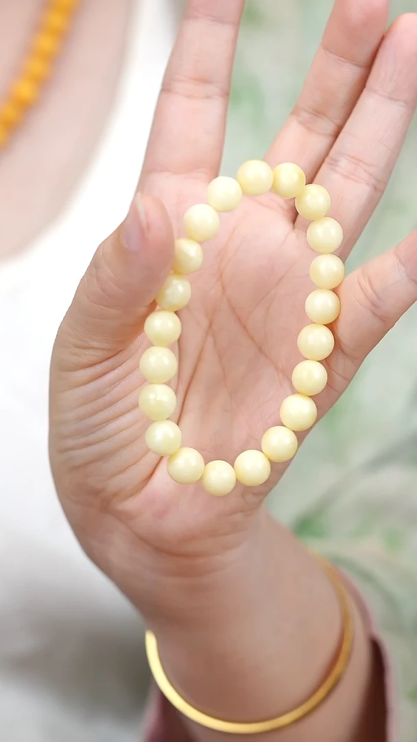 手链蜜蜡未镶嵌9+白蜡手串多样性发货发一
