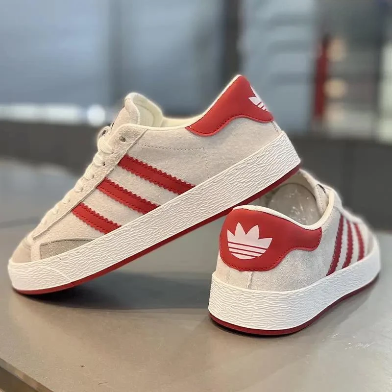 BKQU夏季网红爆款三道杠男鞋2025年新款经典百搭时尚小白鞋板鞋男