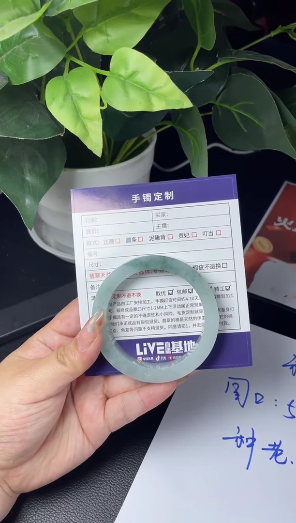 未镶嵌手镯定制翡翠你****天正圈HFA-SZ66-DZS