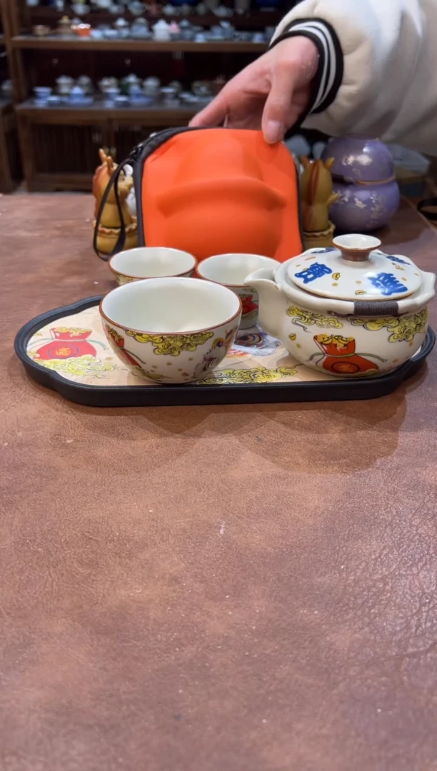 真的很便宜会开片的旅行茶具3
