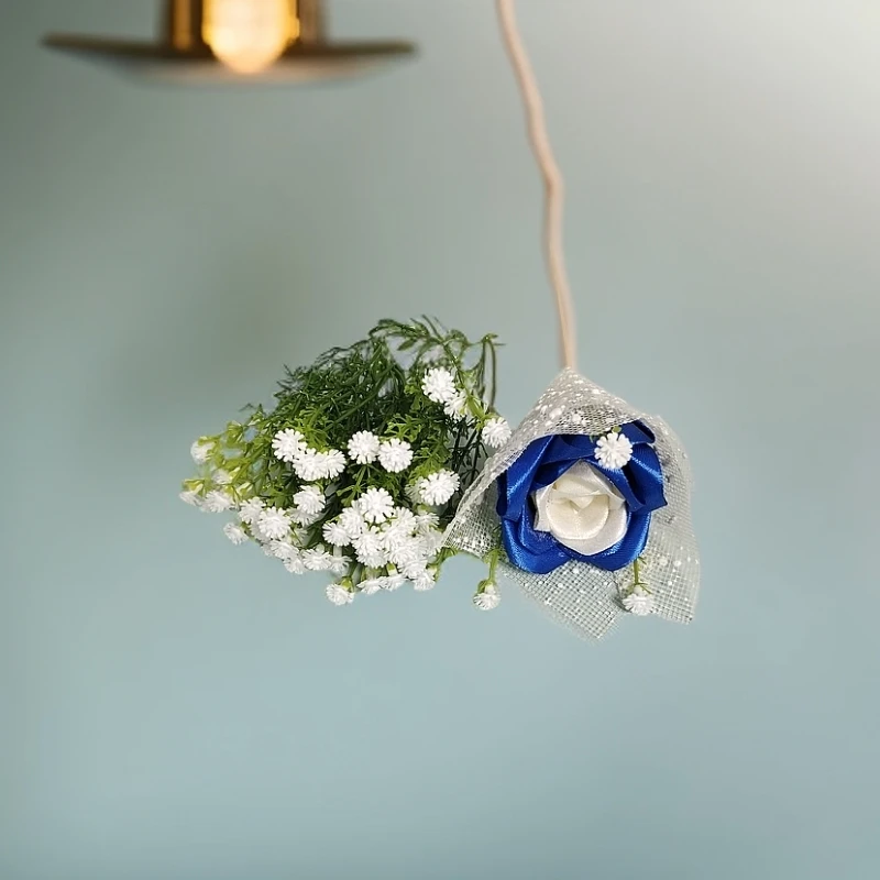 手工DIY满天星仿真花玫瑰花配花60颗