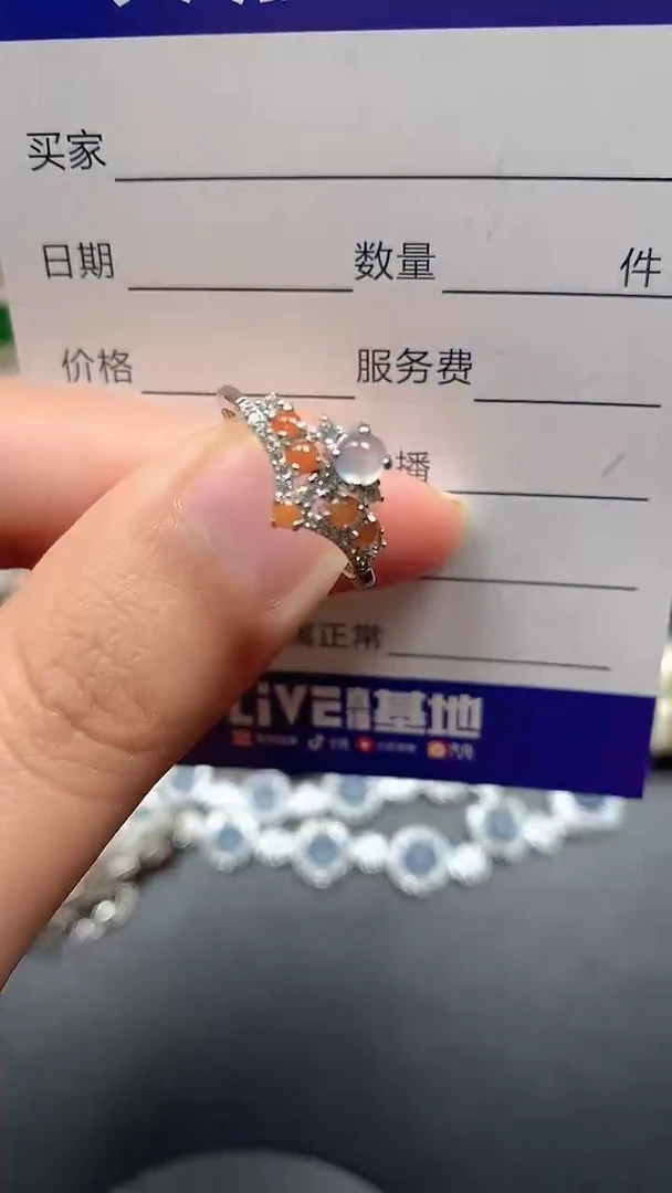 银S925镶嵌戒指翡翠20