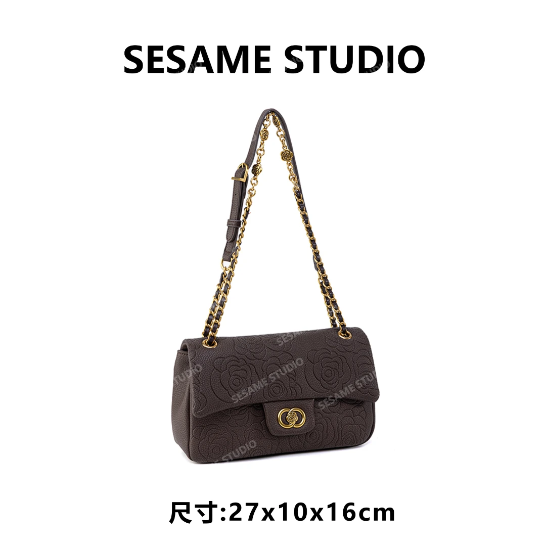 芝麻集】QYX-98129-巧克力RAIN.CUN休闲时尚百搭腋下女包