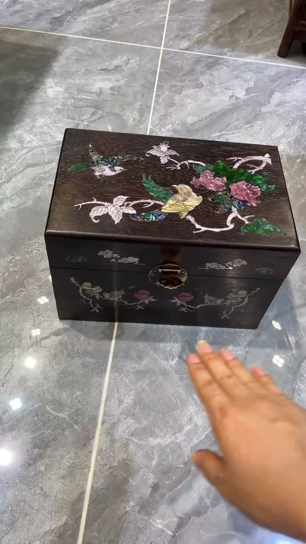 木鸟踏花枝收纳箱30