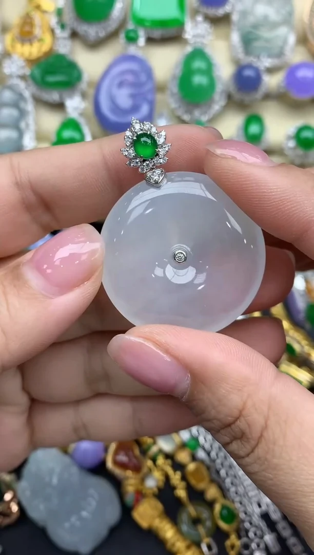 【闪购商品】翡翠颈饰18K金镶嵌363-中国好珍宝