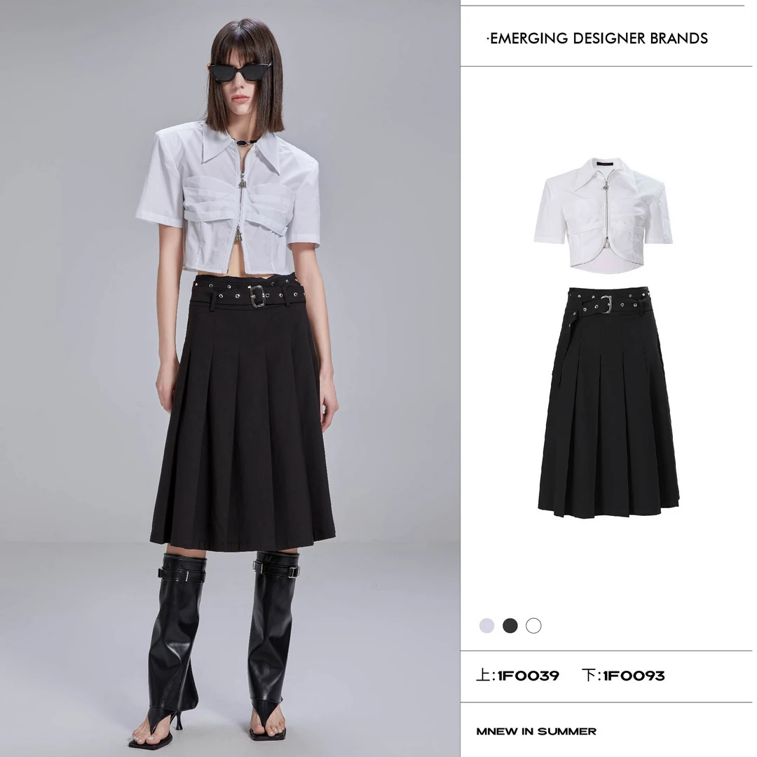 APL-白色短袖衬衫1F0039