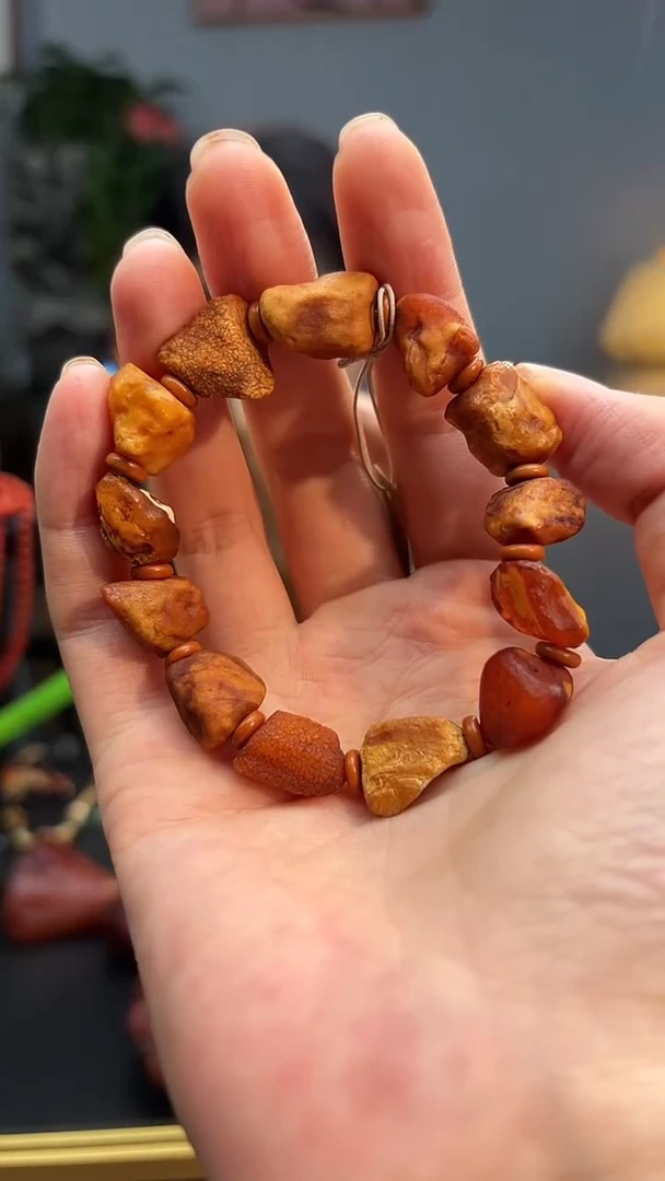 未镶嵌琥珀手串手串