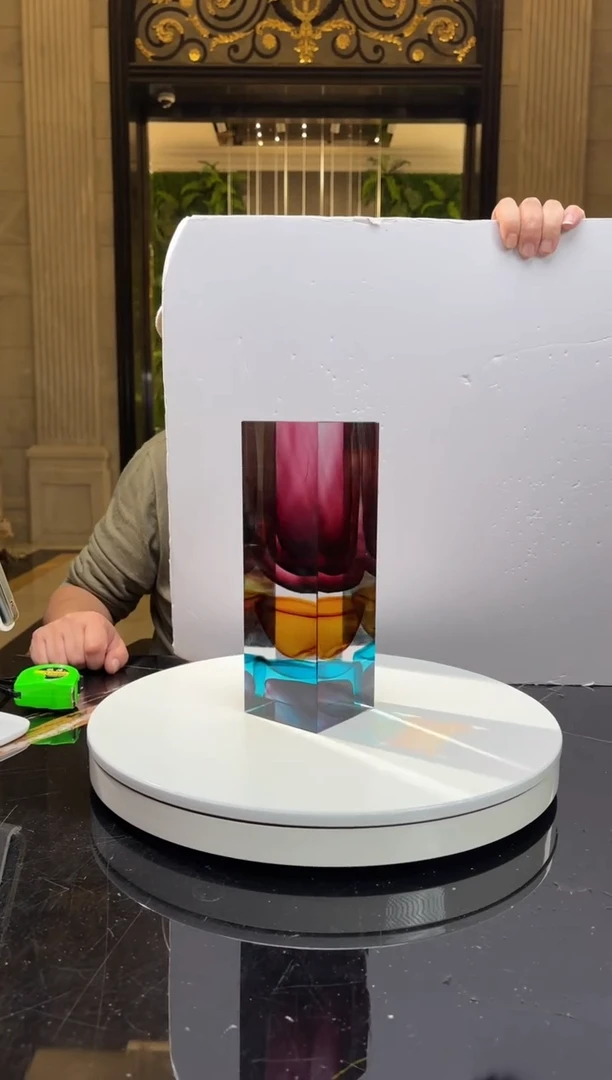 【闪购商品】摆件AJ05696金红茶金色艺术琉璃摆件