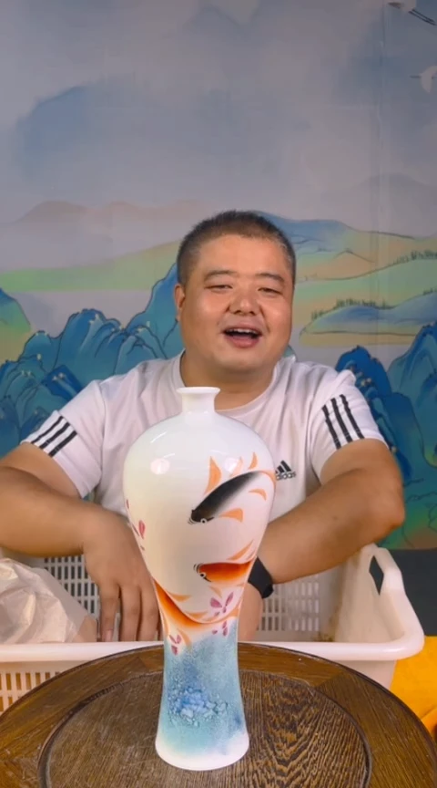 摆件景德镇陶瓷青花摆件57