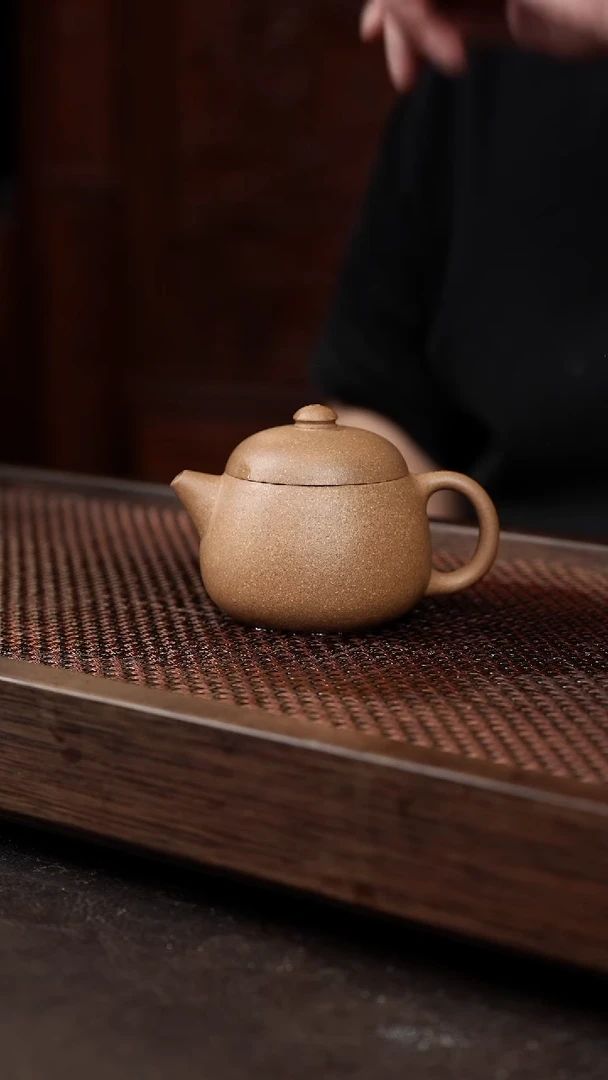茶壶紫砂芝麻绿宽口文旦
