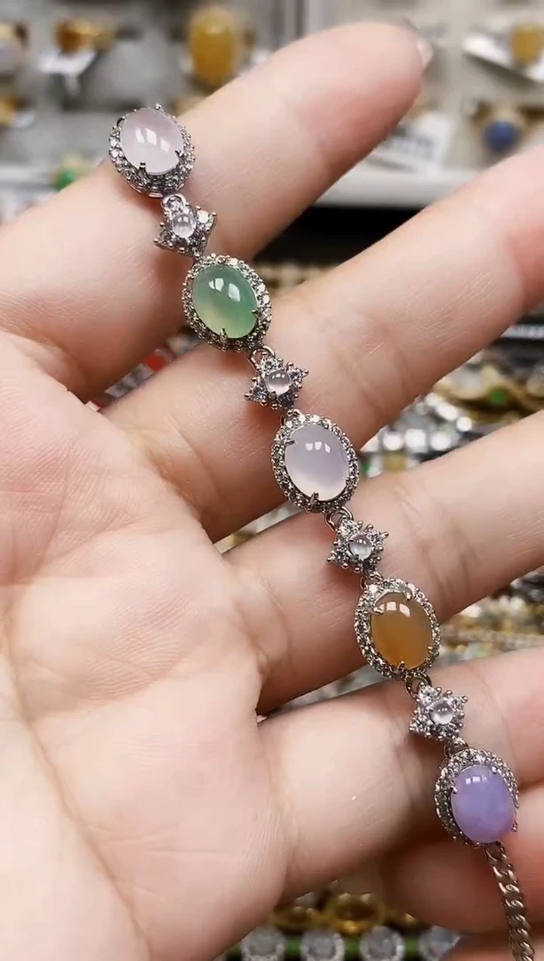 银S925镶嵌戒指翡翠8201