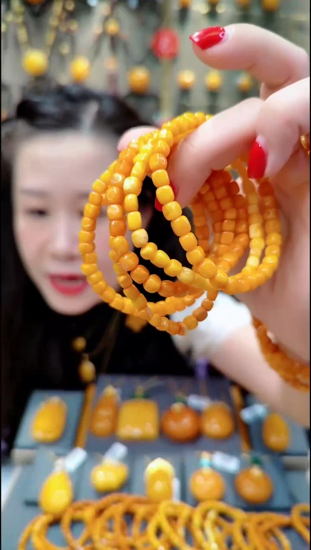 【闪购商品】蜜蜡珠宝奇石未镶嵌H353蜜蜡手串多样性发一件