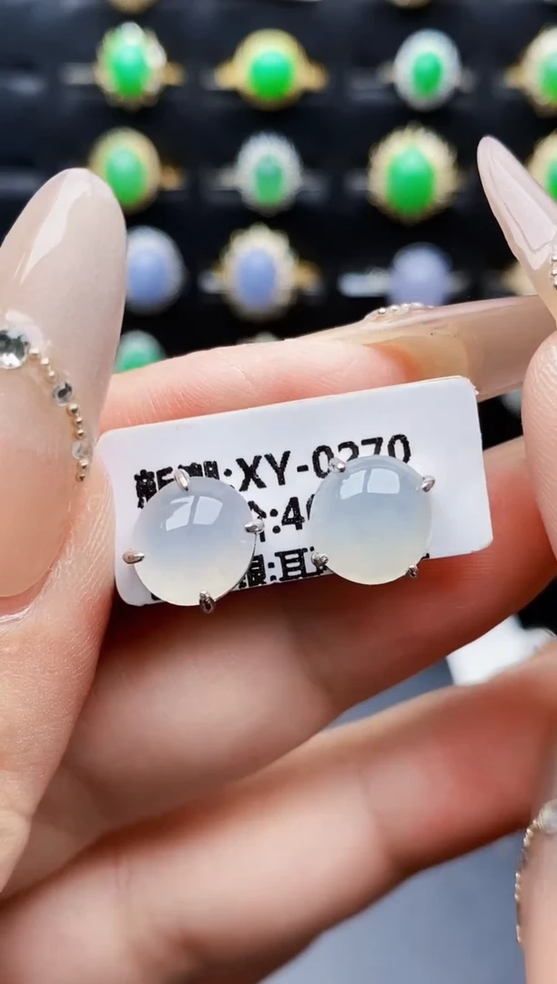 银S925镶嵌戒指翡翠0165