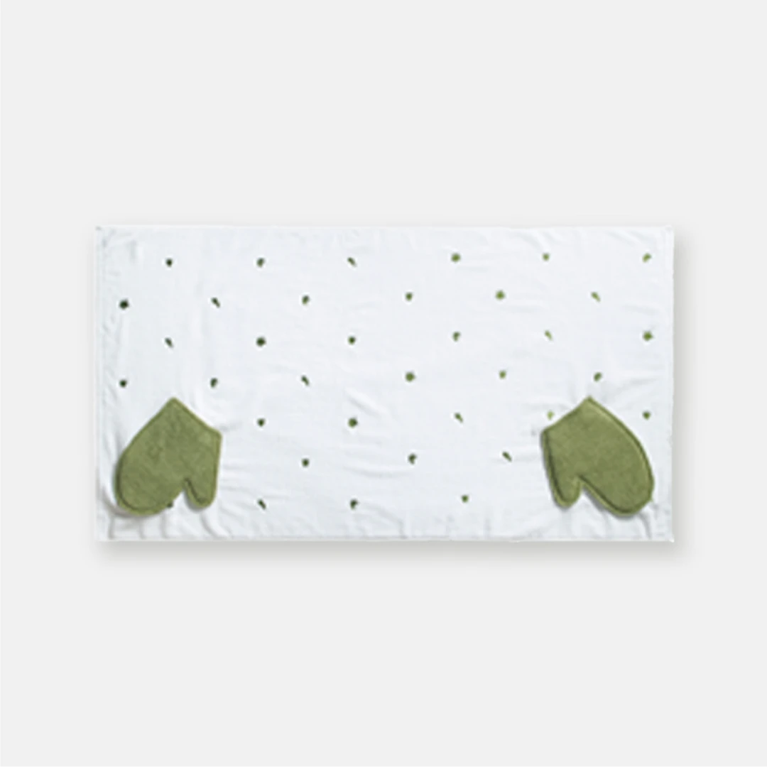 2801“浴室灵感”创意烤箱手套 小众棉浴巾不掉毛 长绒棉吸水性强