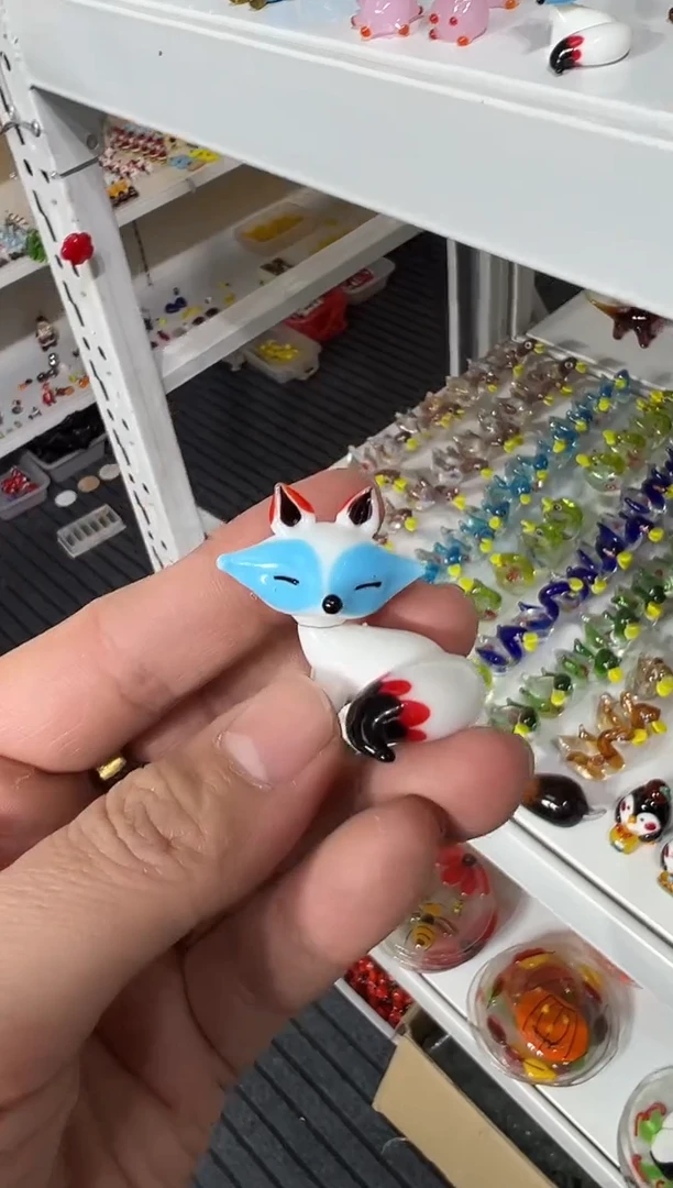手工艺品琉璃狐狸