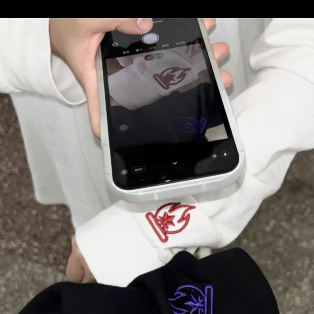 小火焰刺绣印花 长袖T恤 男女同款 宽松版型 PO价一批