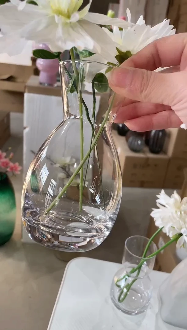 【闪购商品】无铅玻璃2只花瓶