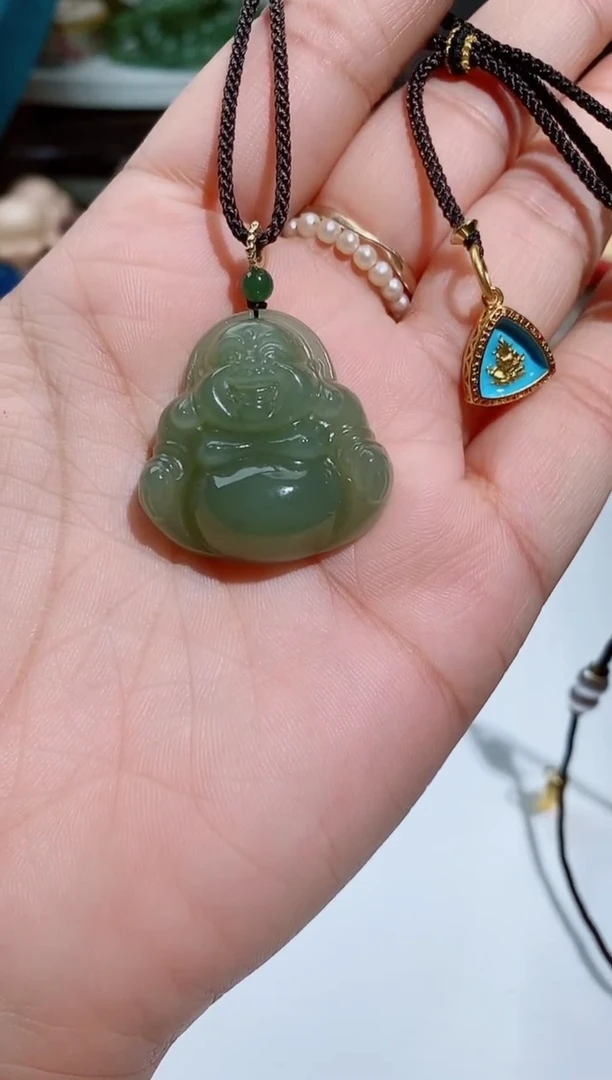 和田玉未镶嵌毛衣链果*160一个果儿的