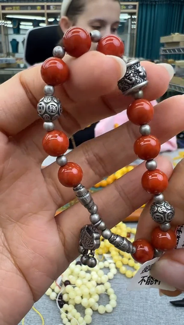 手链未镶嵌南红玛瑙283秒拍号假一罚十