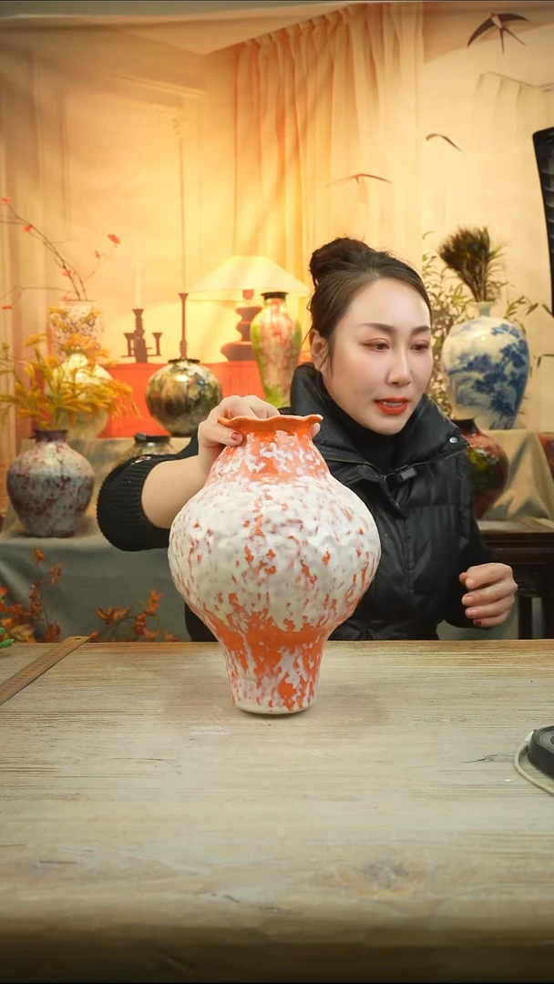 高26口8陶瓷瓷花瓶