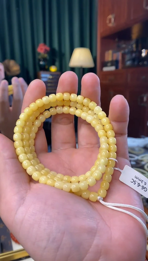 手串蜜蜡未镶嵌6mm老型