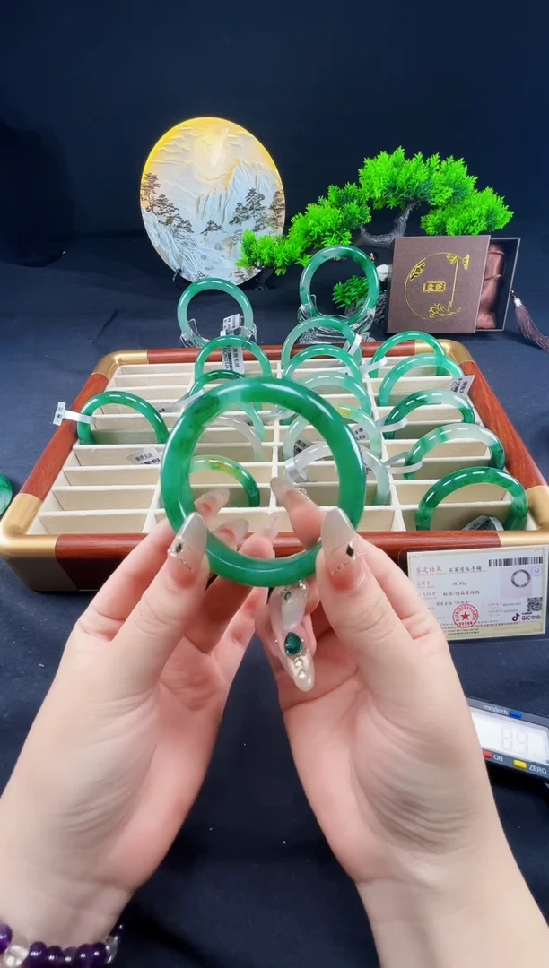 未镶嵌手镯石英质玉（非洲翠）真品上等纯天然非洲翠玉手镯石英质玉