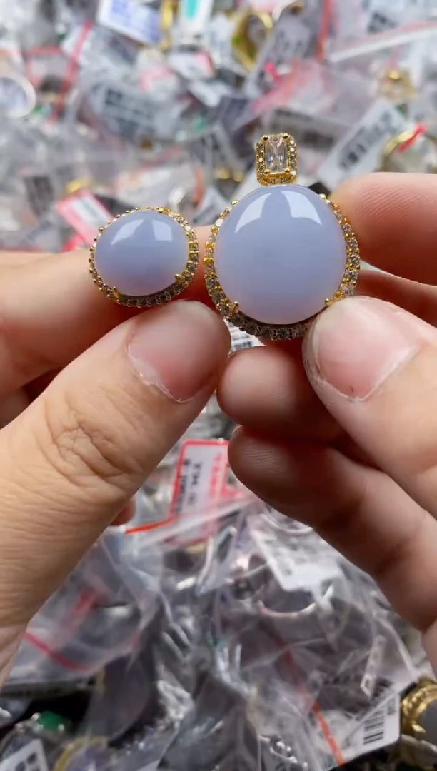 翡翠戒指银S925镶嵌4444     3