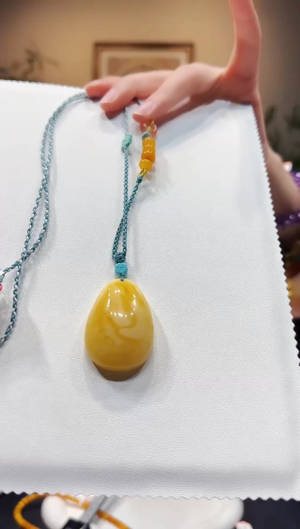 蜜蜡颈饰未镶嵌项链