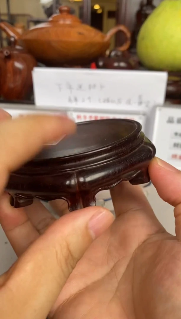 紫檀木类端景台六足底座