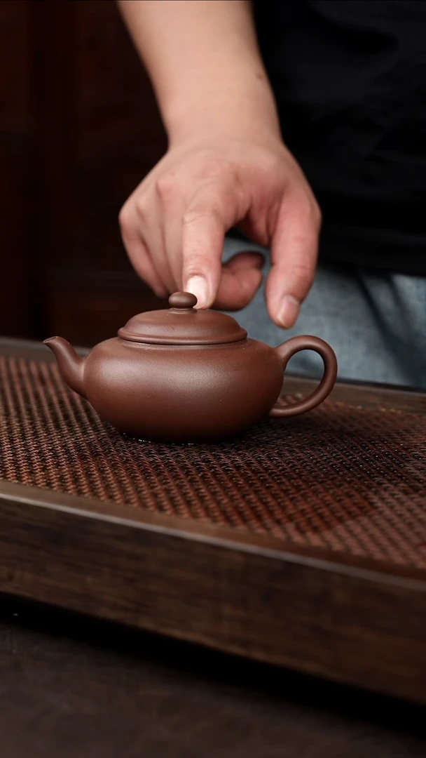 茶壶紫砂1-1扁樱