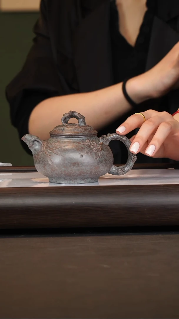 茶壶紫砂朱持平/青玉段/道洪三友/260c