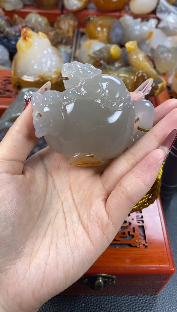 【闪购商品】玛瑙/玉髓手把未镶嵌1