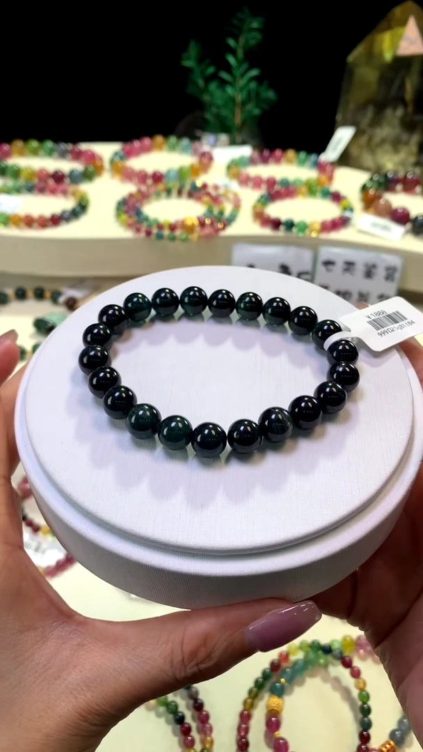 【闪购商品】碧玺手链未镶嵌【梦源珠宝】天然碧玺单圈手链