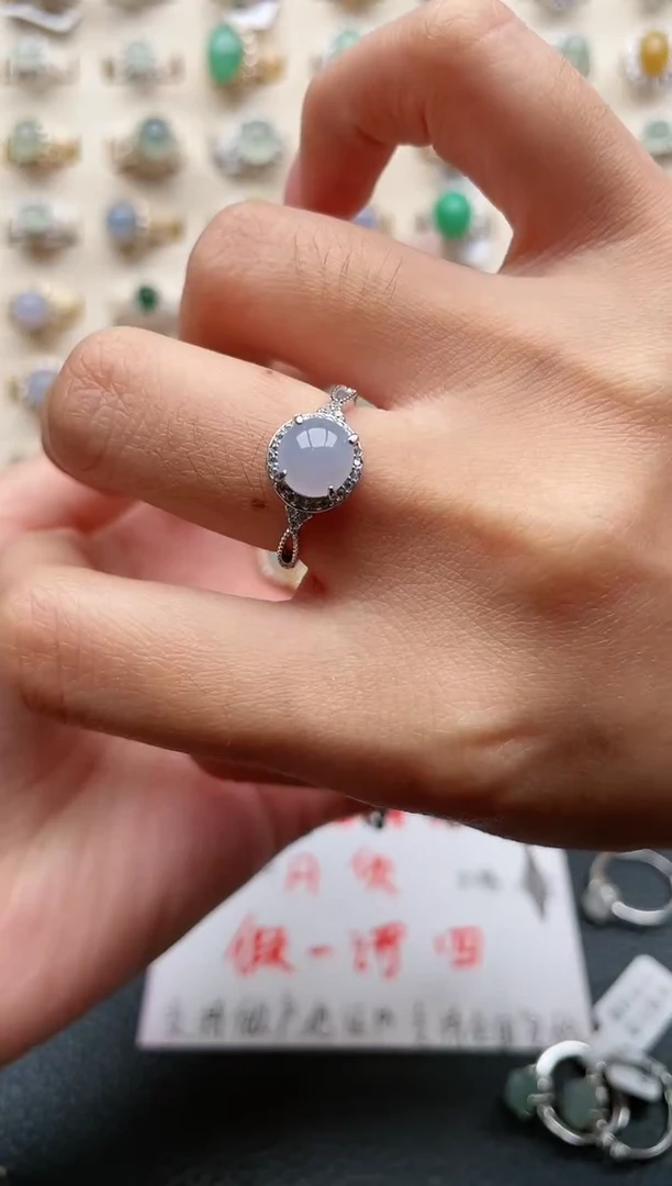 【闪购商品】翡翠戒指银S925镶嵌1111