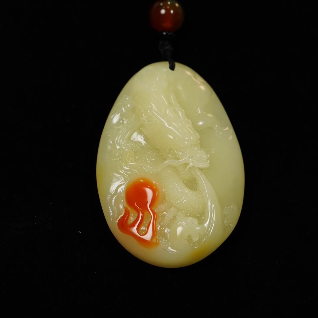 2寿山石龙腾四海手把件74.1克6.8x4.7x1.3