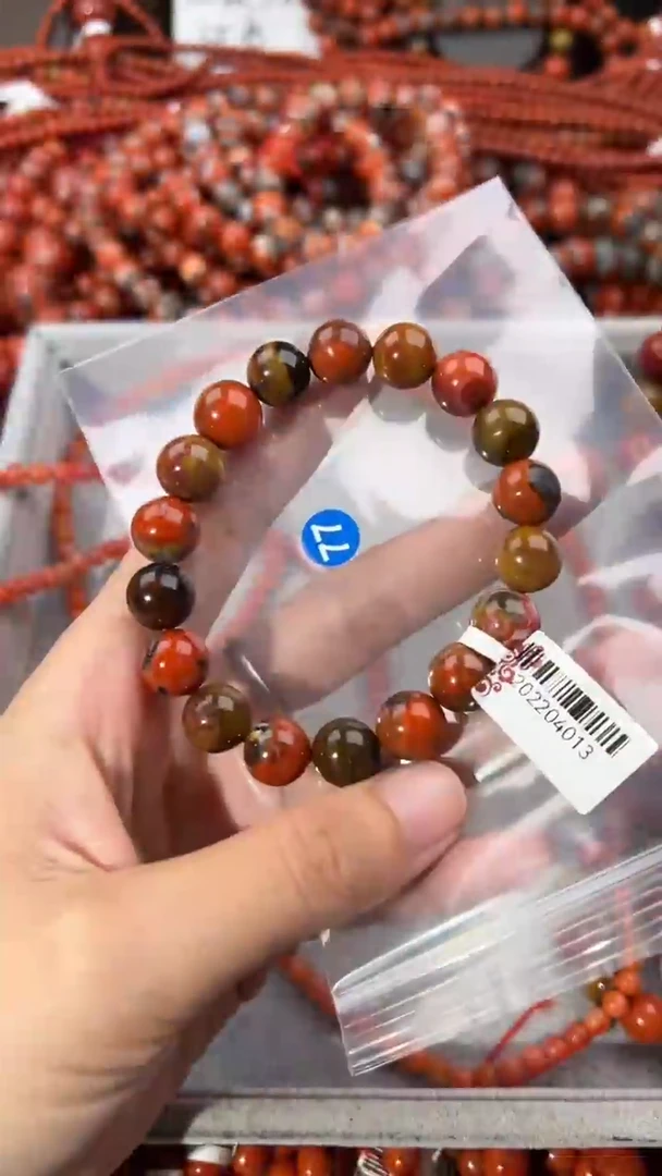 南红玛瑙手串未镶嵌11+