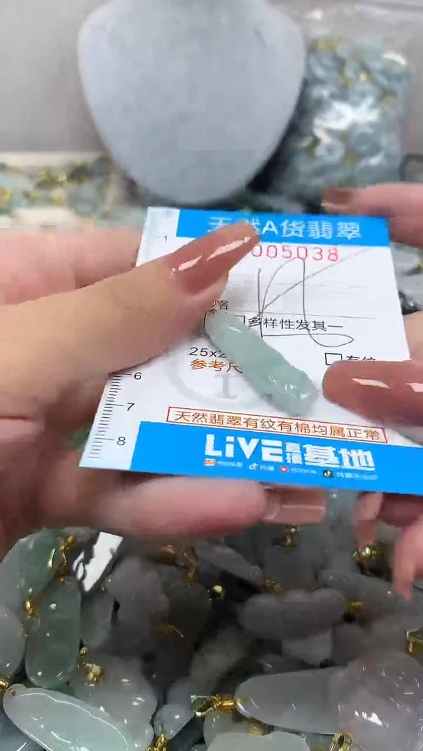 翡翠未镶嵌颈饰净货挂件-5039