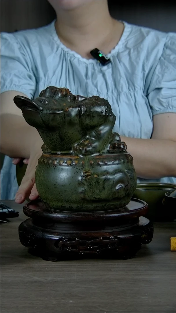 摆件景韵堂茶叶末釉瓷器