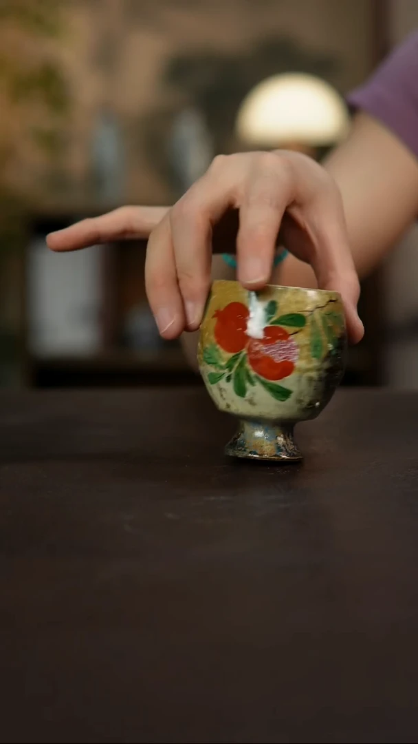 杯景德镇陶瓷杯碗柴烧多人