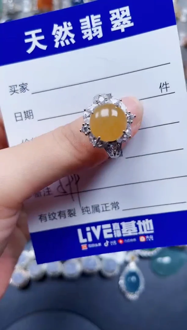 银S925镶嵌翡翠耳饰599