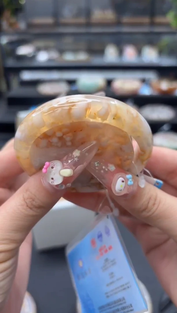 未镶嵌手镯石英质玉216(54圈赠送镯心)