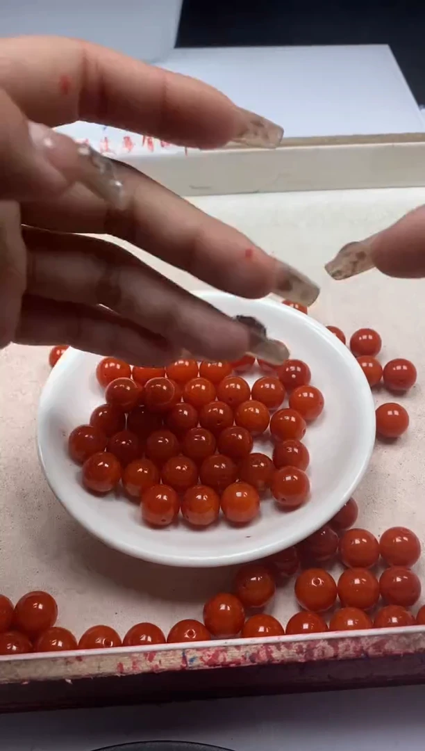 【闪购商品】南红玛瑙颈饰未镶嵌w2258满肉南红12mm*10颗