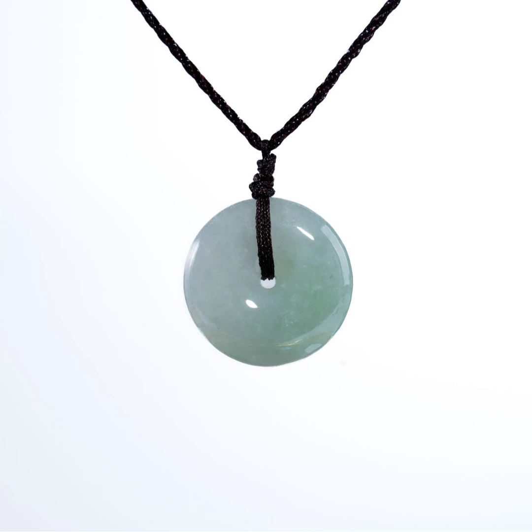 全新未使用  天然缅甸平安扣吊坠/直径21.5 厚度5.5