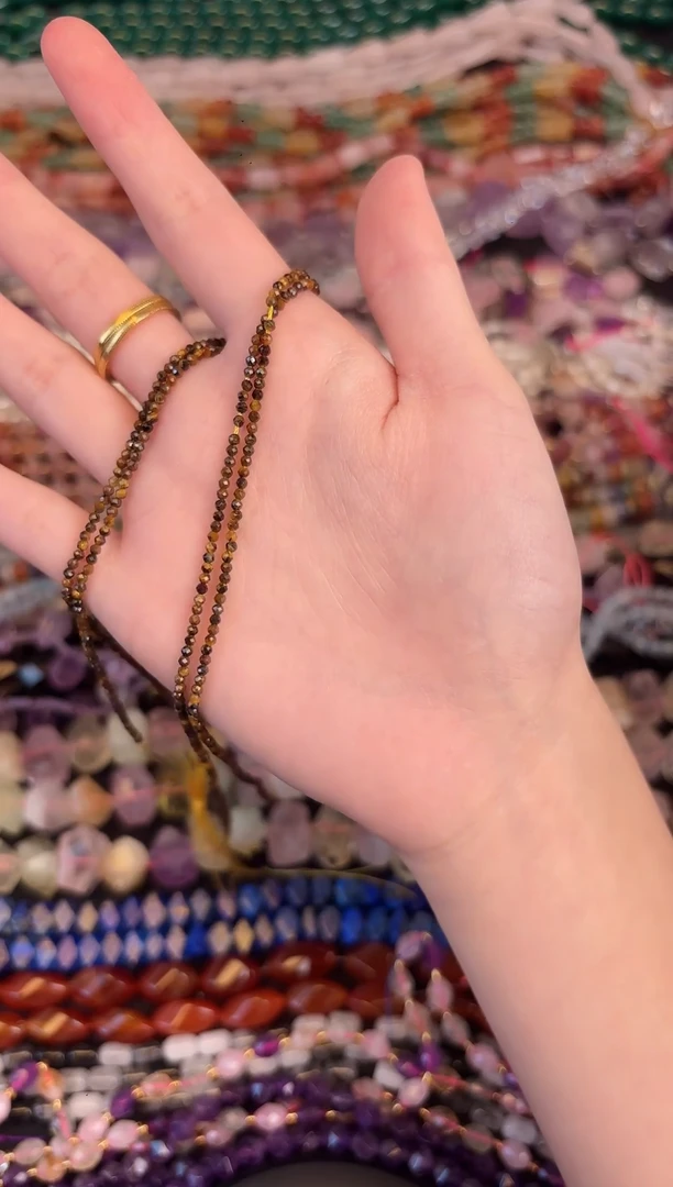 玛瑙/玉髓未镶嵌珠宝半成品虎眼切面