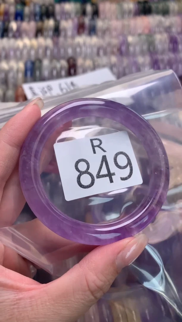 水晶珠宝半成品未镶嵌水晶手镯849-54
