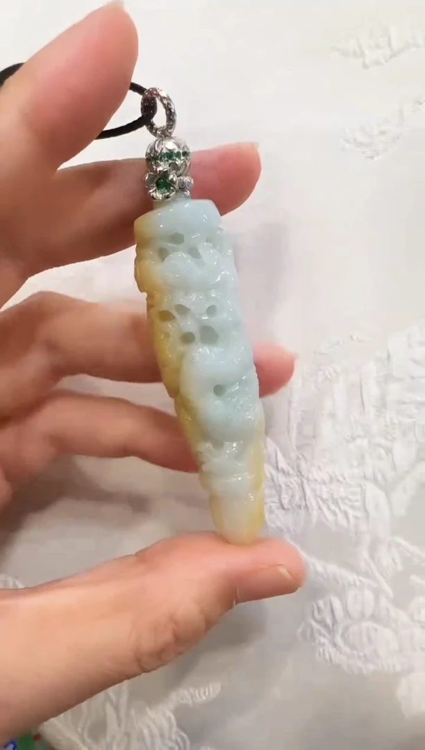 颈饰未镶嵌翡翠国风