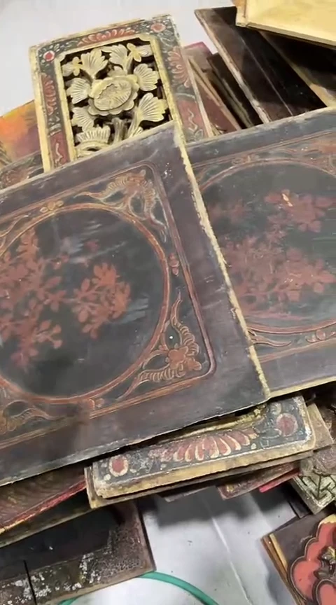 【闪购商品】香榧木微瑕孤品木雕一对15