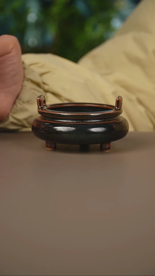 草木灰釉熏香炉1